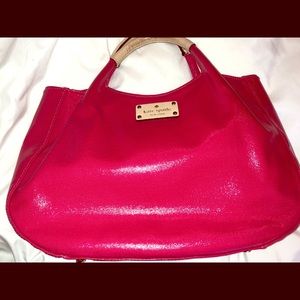 Bright pink Kate Spade bag